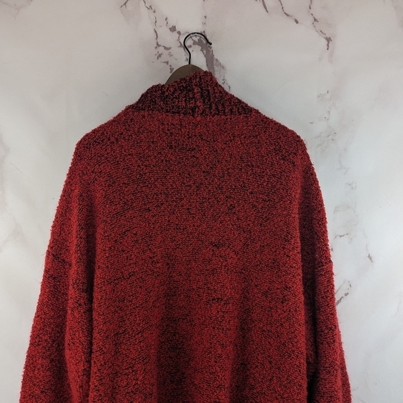 Monto Par Le Chois Sweater Womens 1X Orange Long Cardigan Oversized Grandpa Vtg - Picture 6 of 10